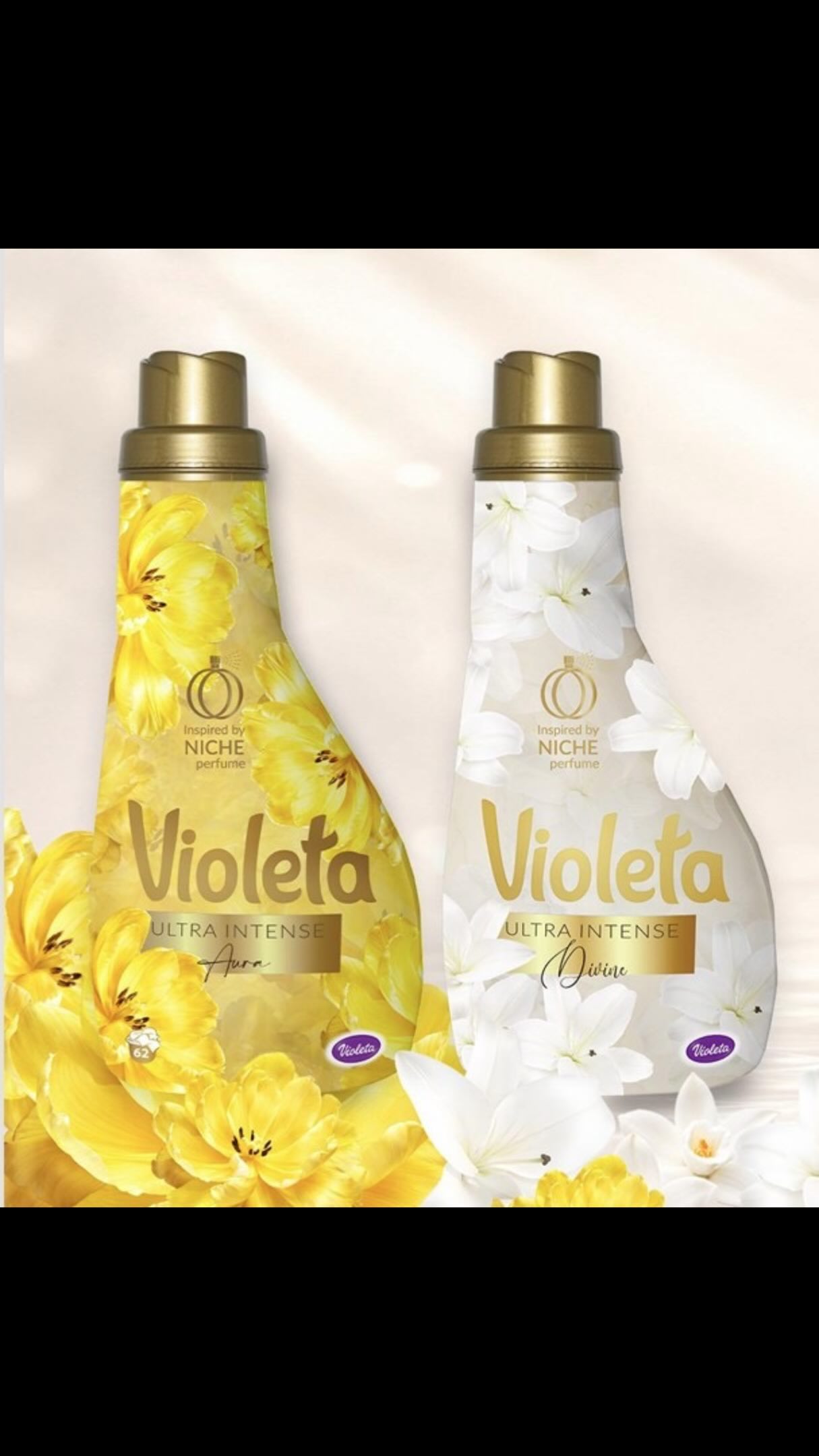 Violeta Fabric Care Facebook ad: INSPIRED BY NICHE PERFUME.