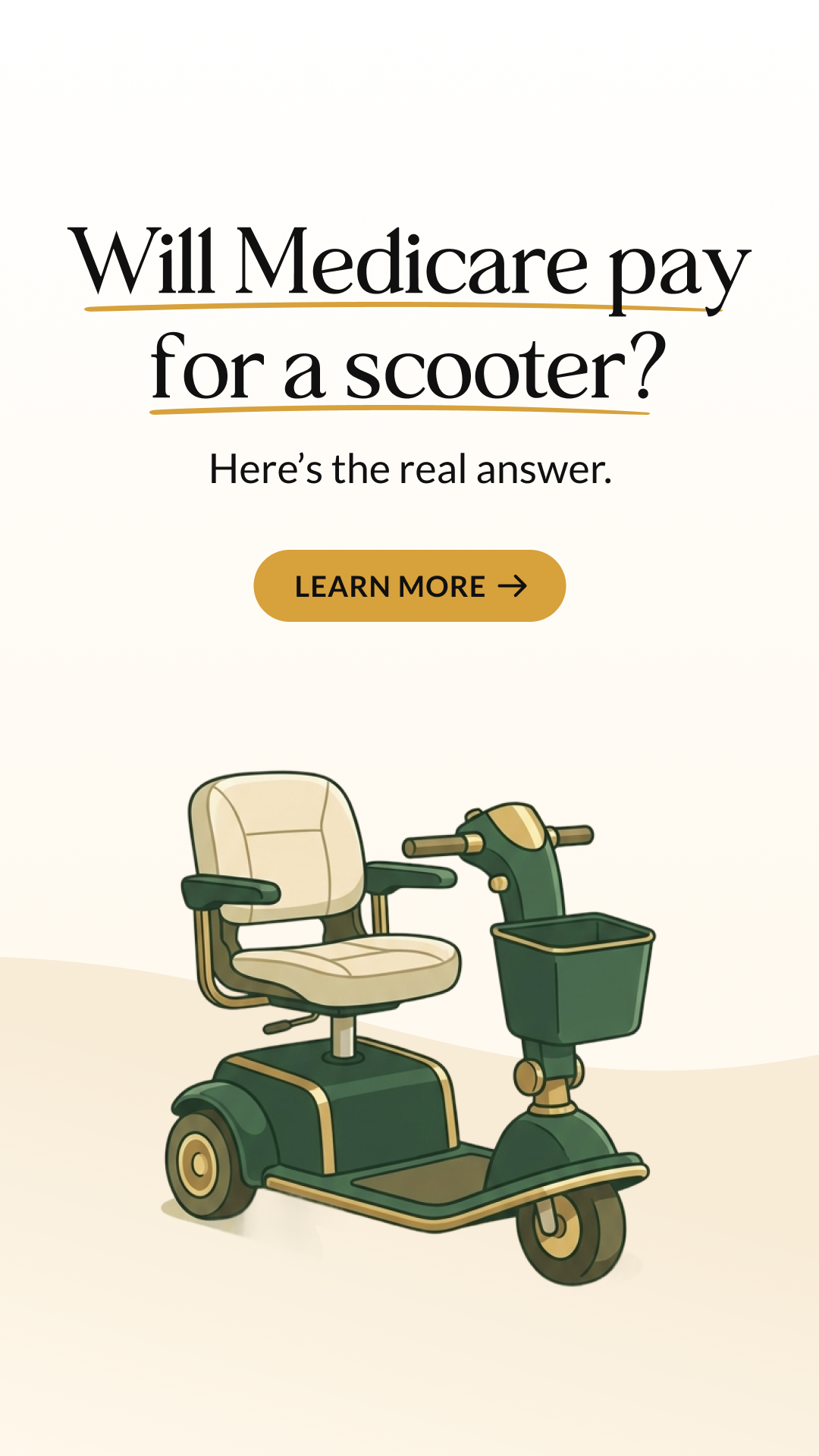 Solace Facebook ad: Unclear about Medicare scooter coverage?