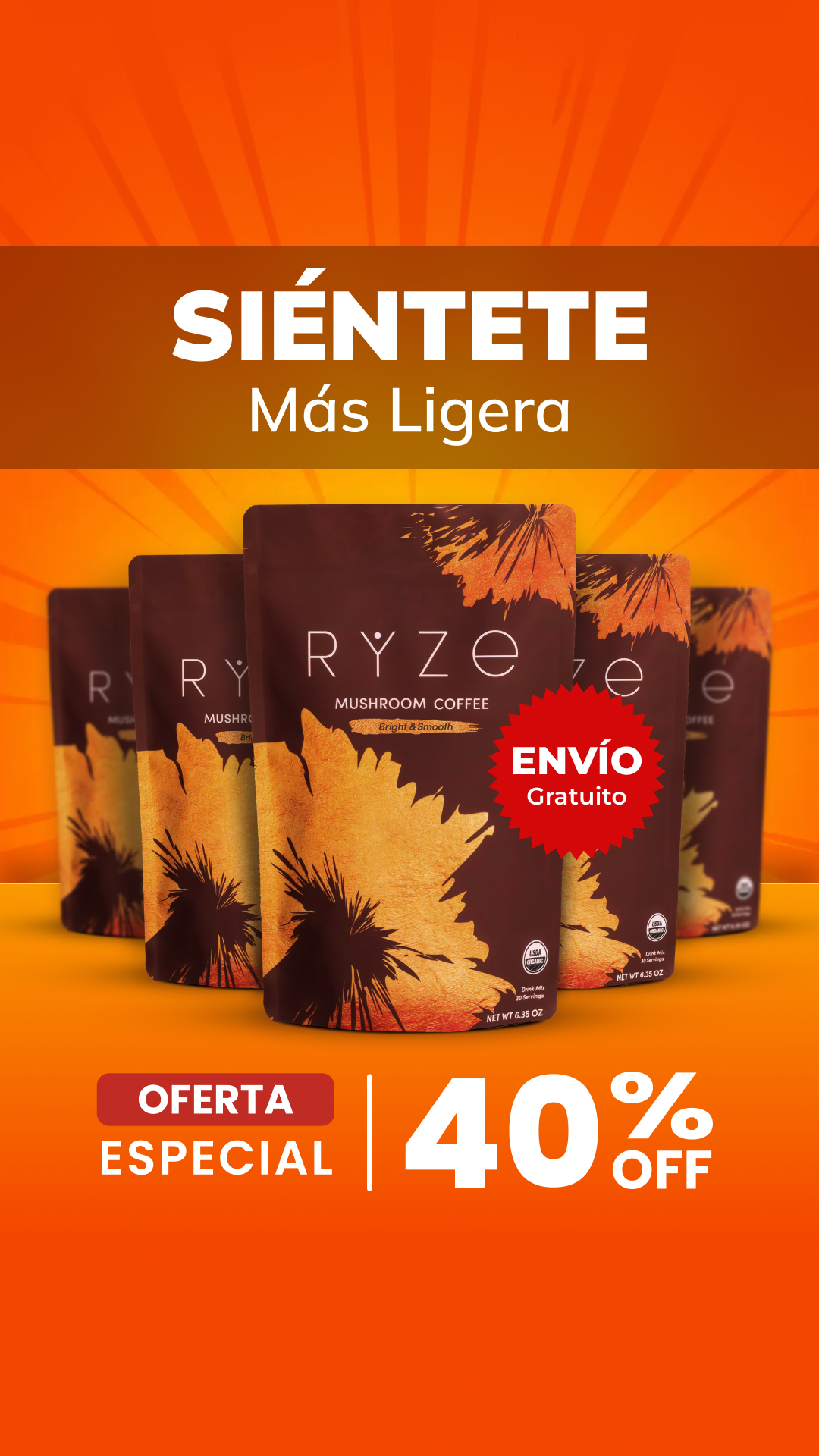 RYZE Superfoods Facebook ad