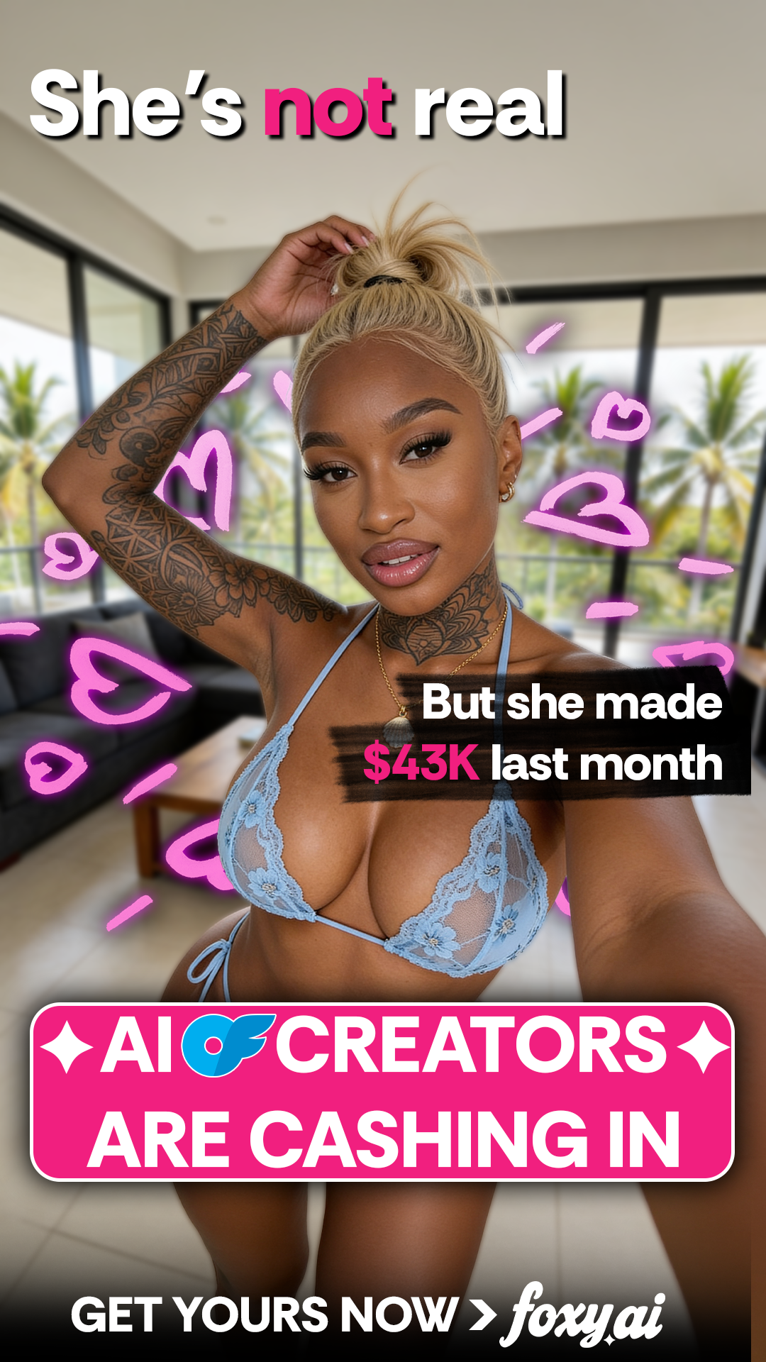 Foxy AI: Video & Photo Generator Facebook ad from Feb 25, 2026