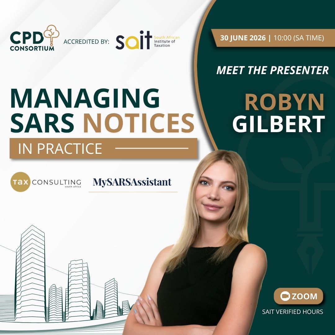 CPD Consortium Facebook ad: Struggling to keep up with SARS e-Filing correspondence?