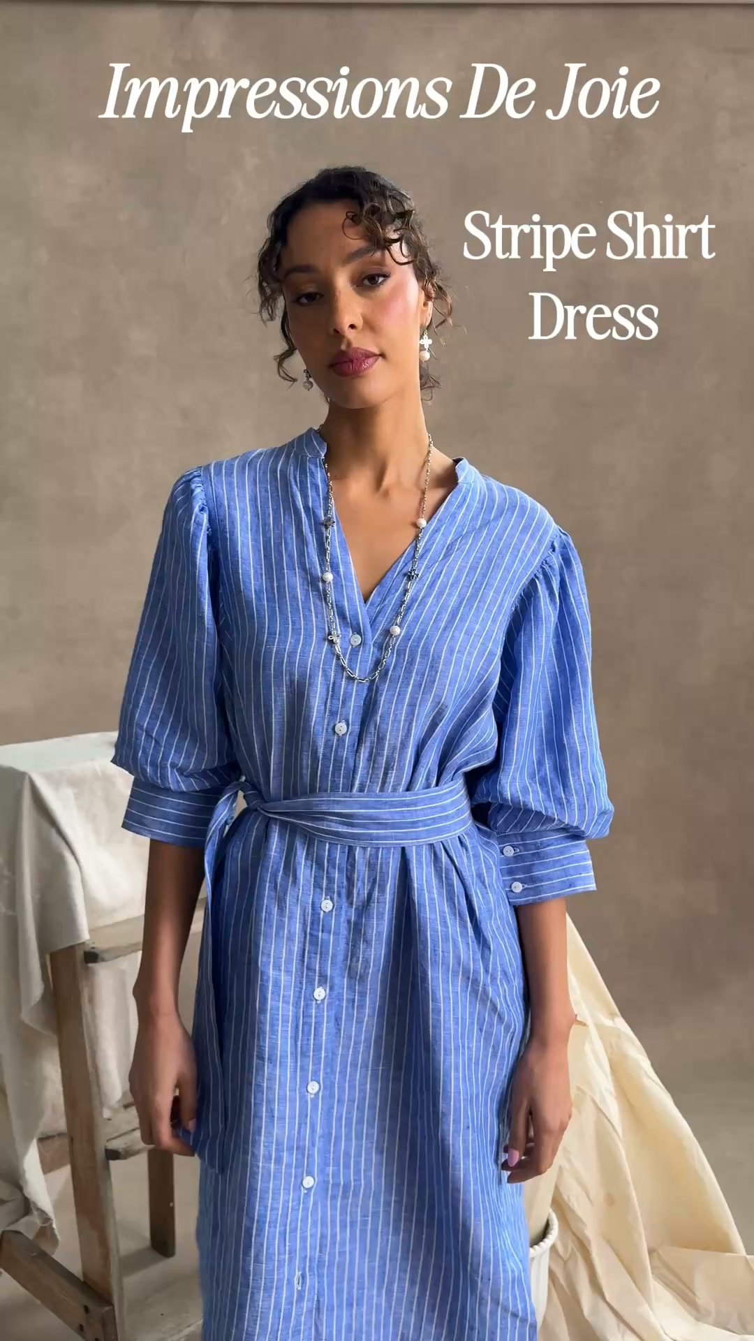 Blue Illusion Facebook ad: Stripe Shirt Dress