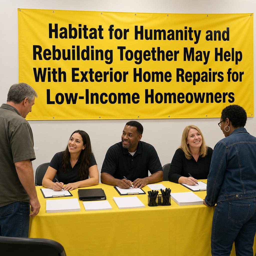Luxe Lines Facebook ad: Habitat for Humanity and Rebuilding Together May Help With…