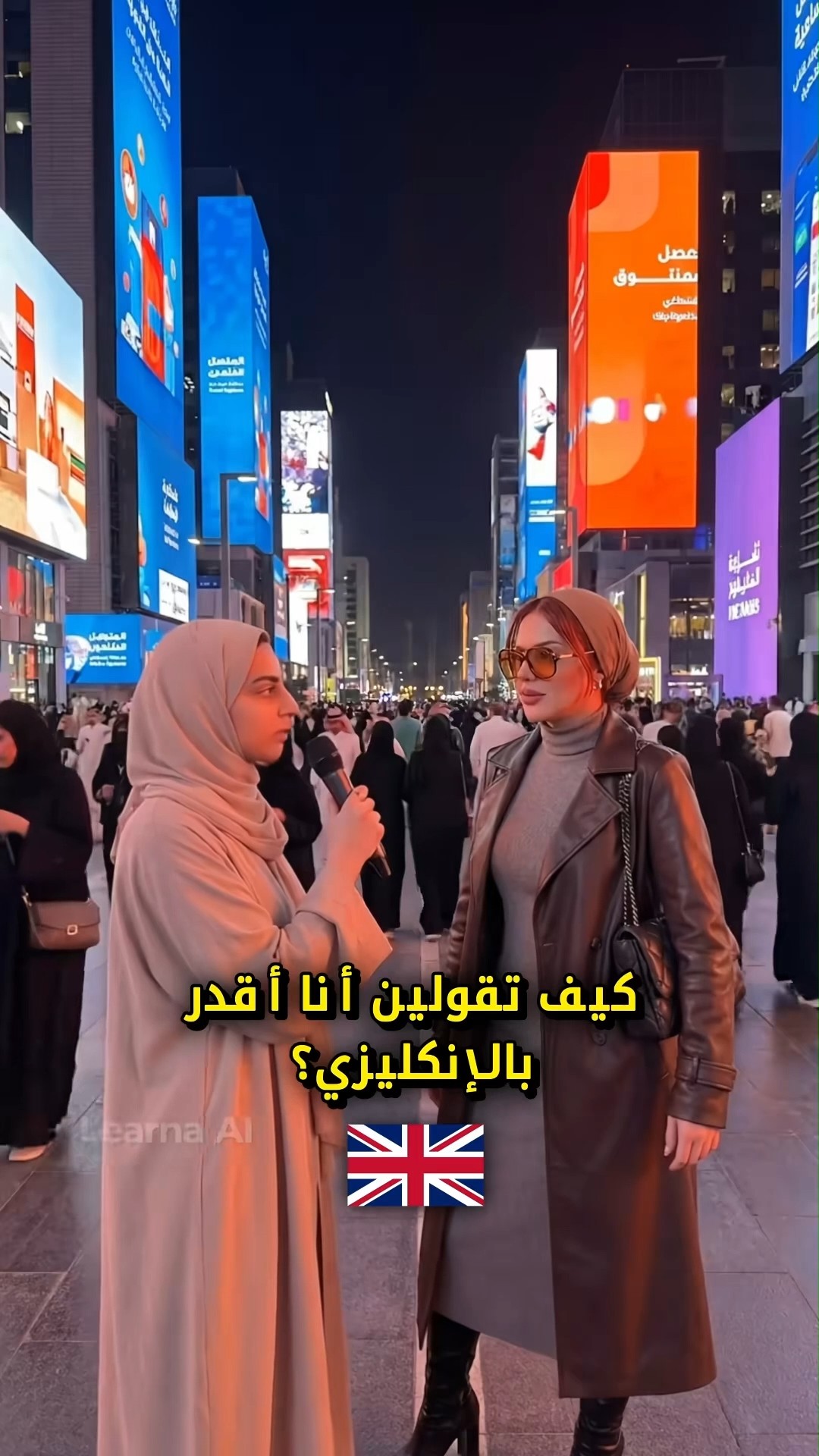 Linguza: AI English Tutor Facebook ad: جرّبه مجاناً الآن!