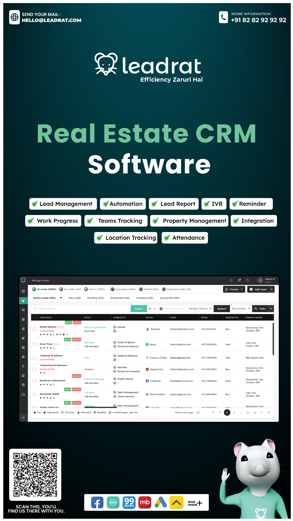 Leadrat CRM - Dubai - India Facebook ad