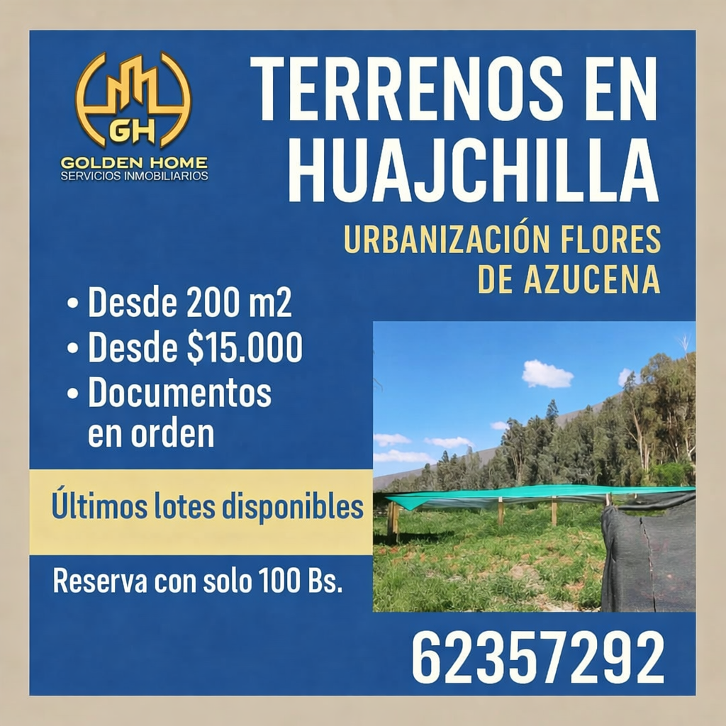 Golden Home SRL, Servicios Inmobiliarios - Agente Ariel Gutierrez Facebook ad: Visitas gratuitas a los terrenos