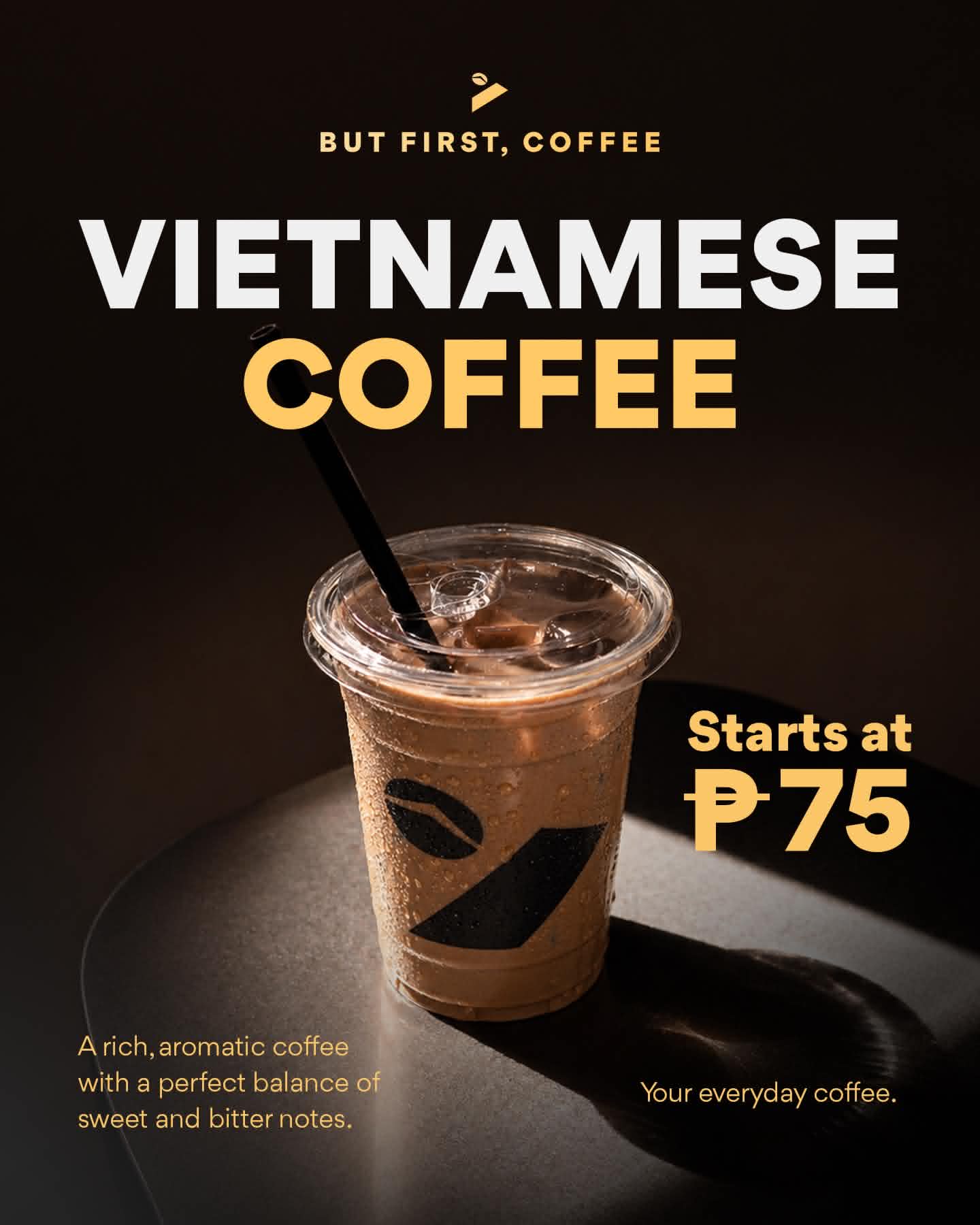 But First, Coffee PH Facebook ad: From a single cup to 230+ branches nationwide…