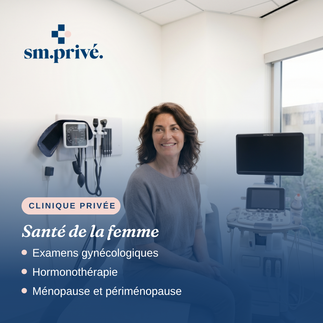 SM Privé Facebook ad: Santé des femmes, Privé | Rendez-vous le jour même