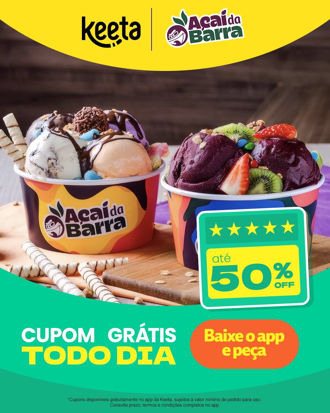 Keeta Brasil Facebook ad