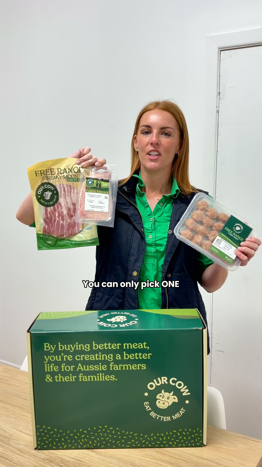 Dave and Bianca From Our Cow Facebook ad: You can only pick one. now, which one are you choosing?