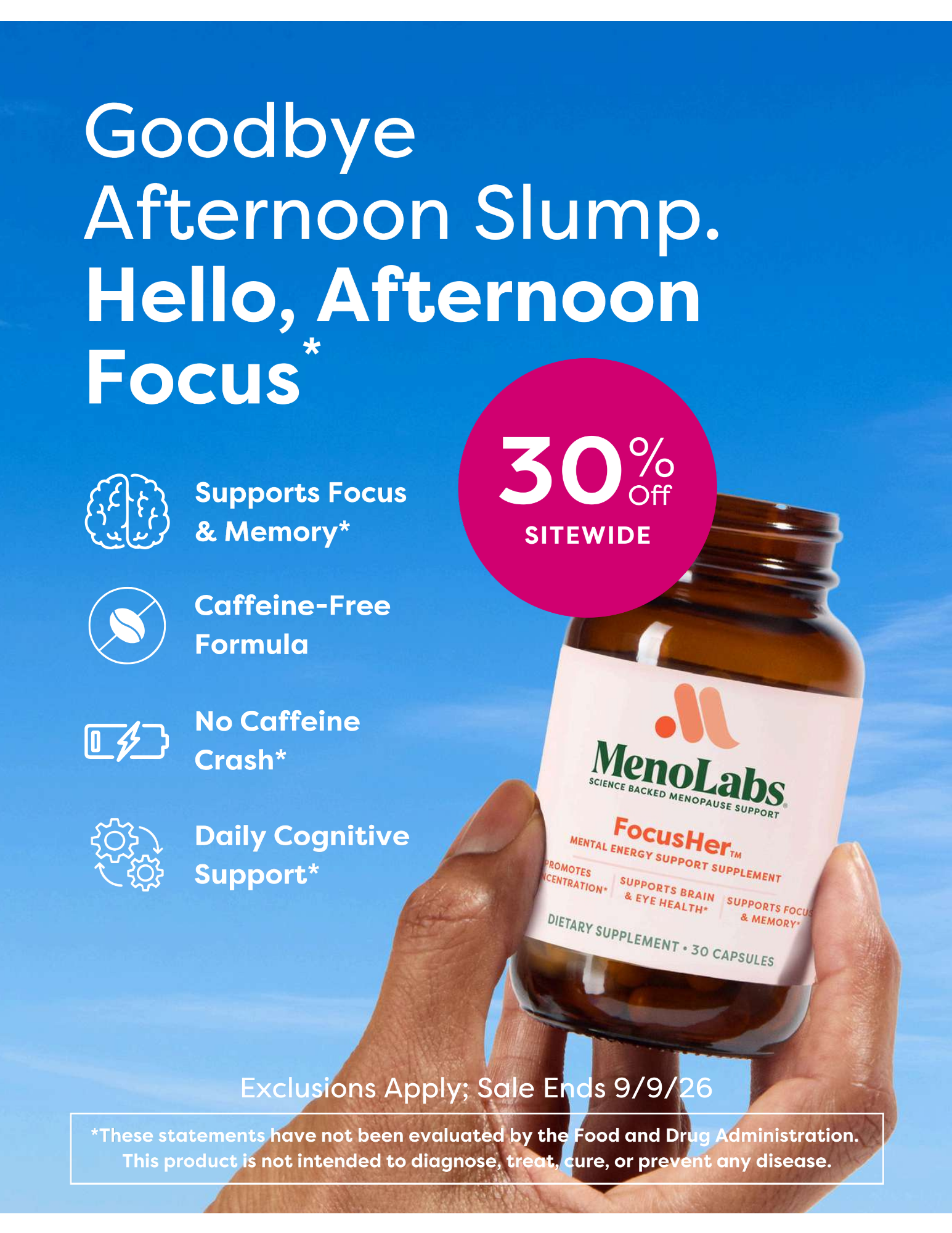 MenoLabs Facebook ad