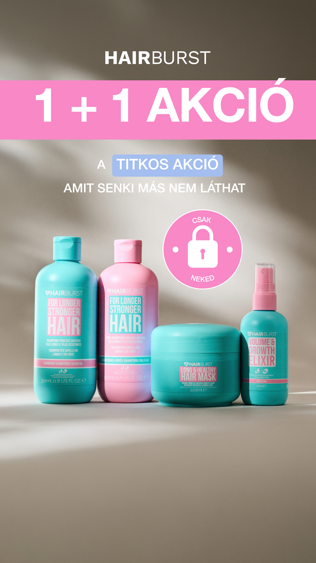 Hairburst Hungary Facebook ad