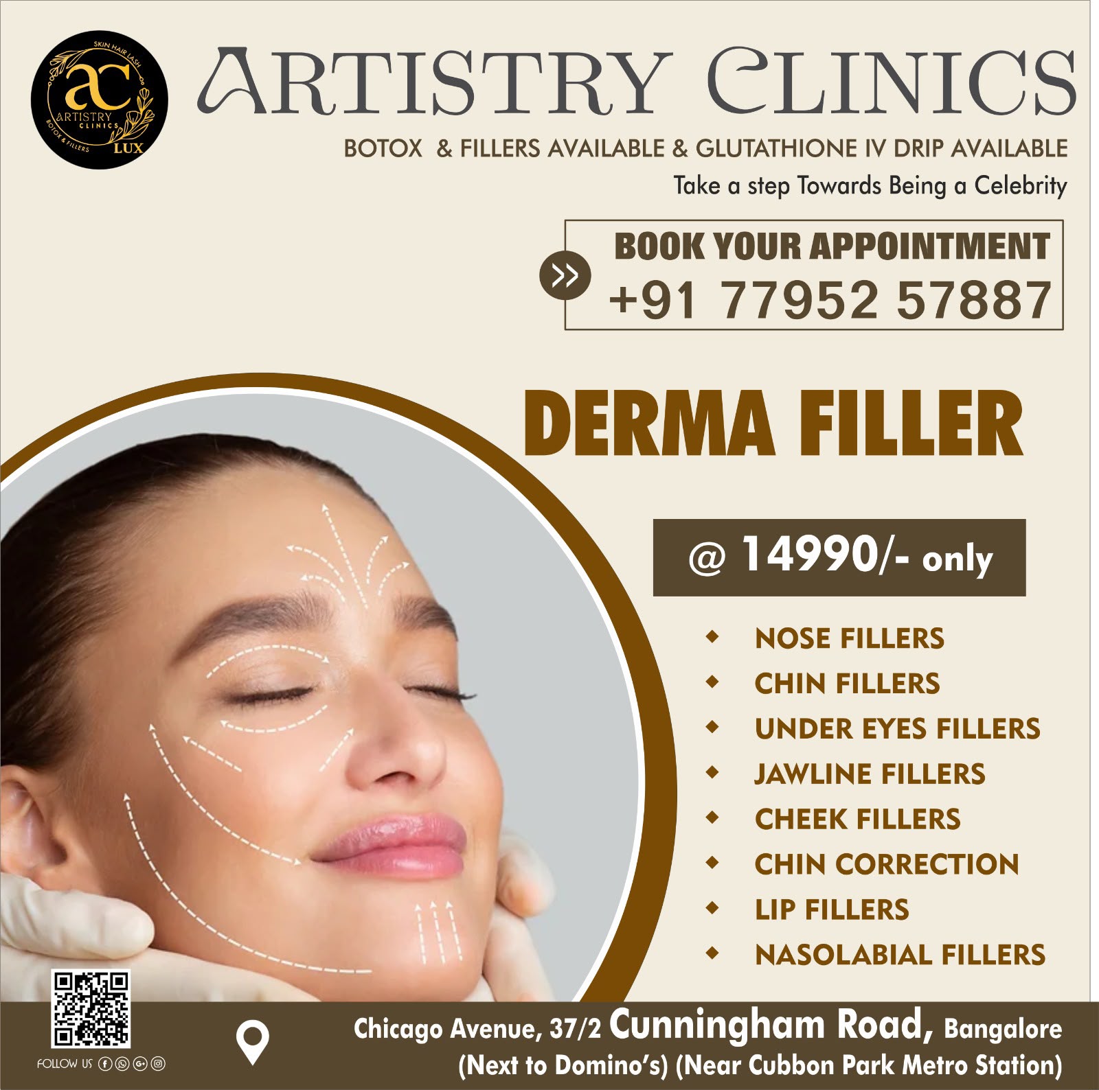 Artistry Clinics lux Facebook ad
