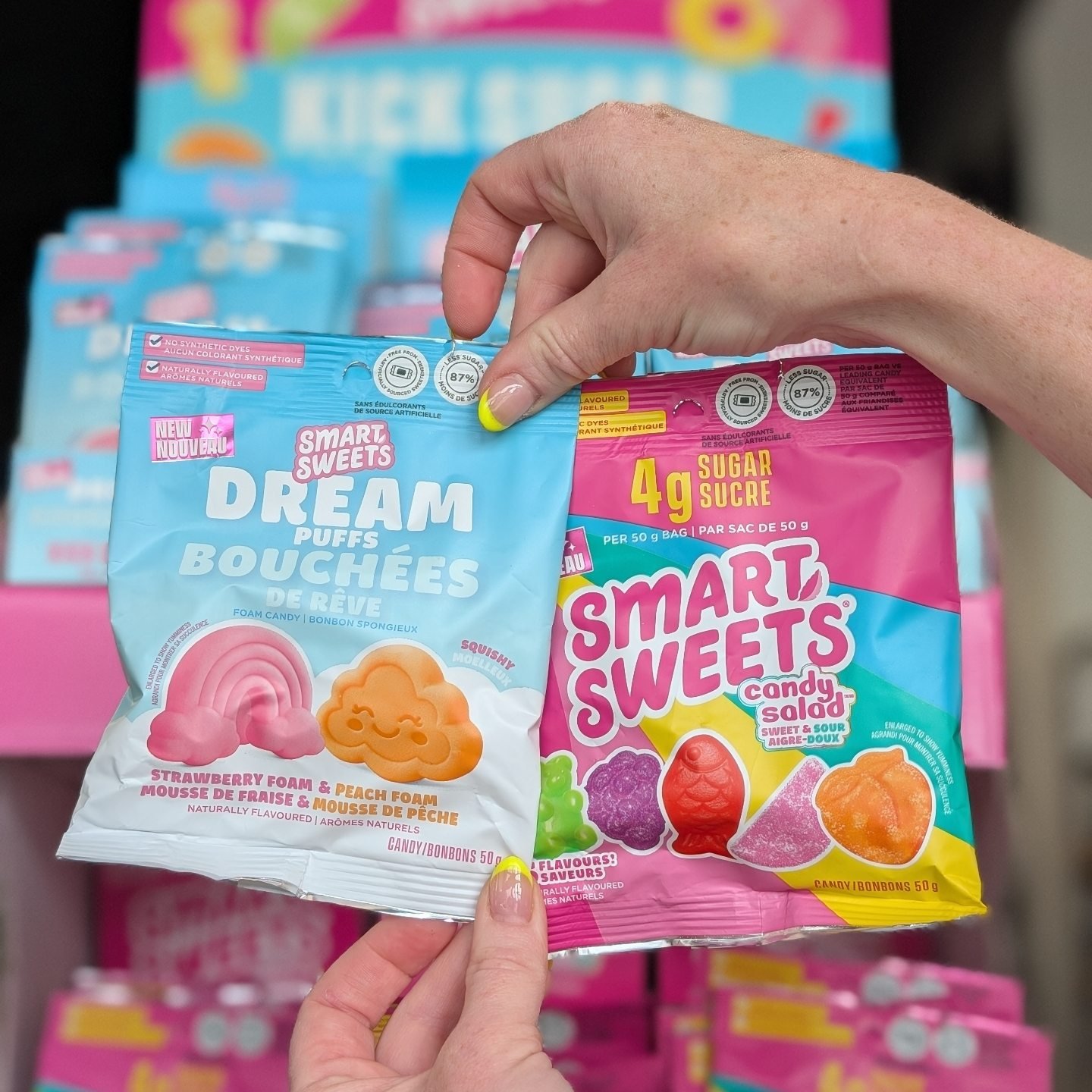 Luminate Co. Wellness Market Facebook ad: when SmartSweets drops something new, you know we're…