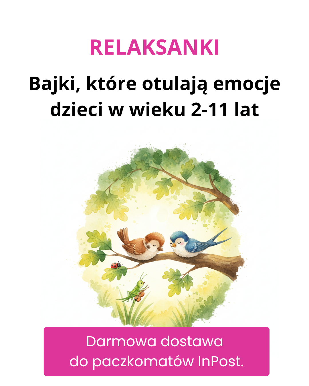Relaksanki - bajki, które otulają emocje dzieci 2-11 lat Facebook ad