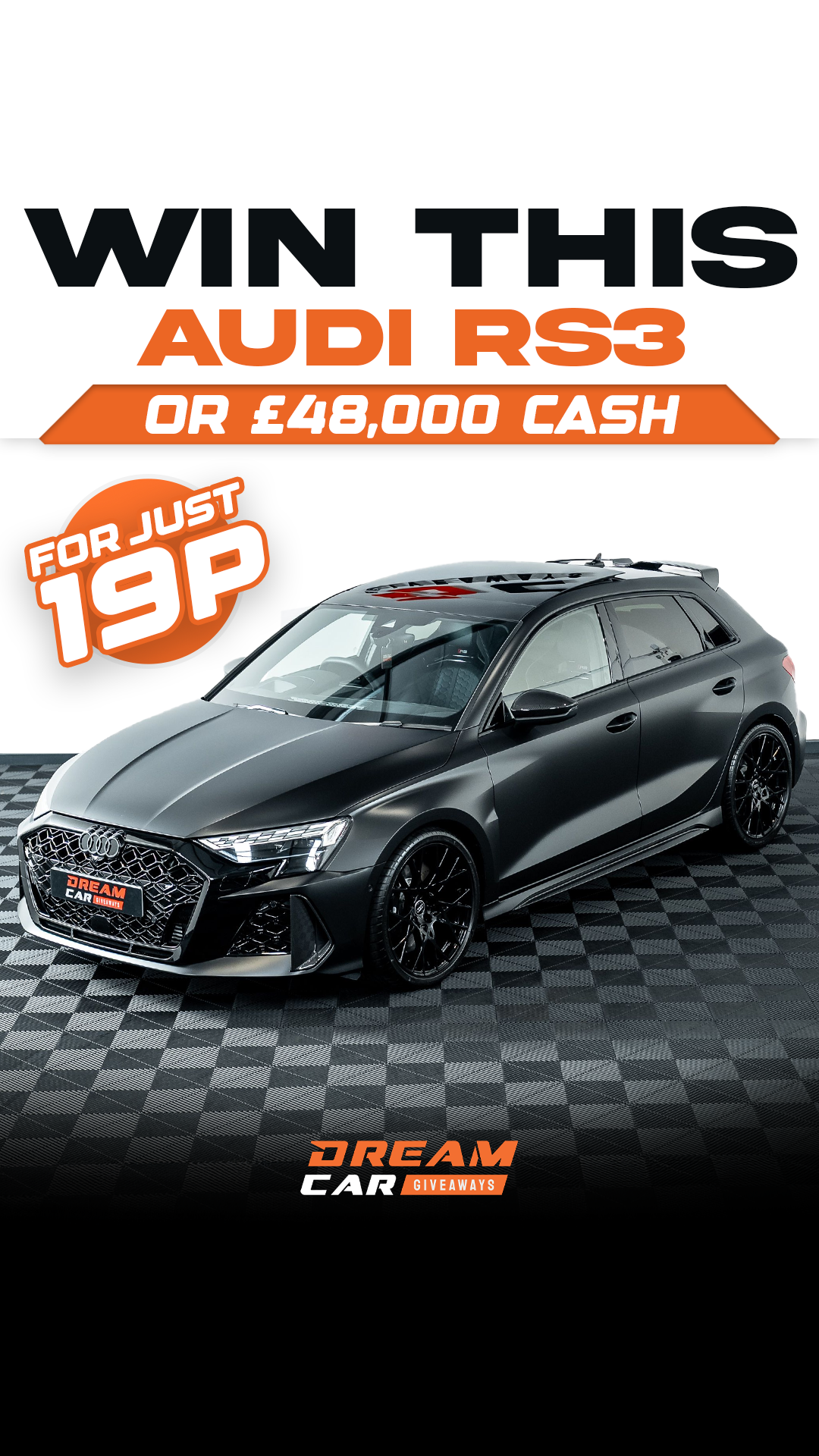 Dream Car Giveaways Facebook ad