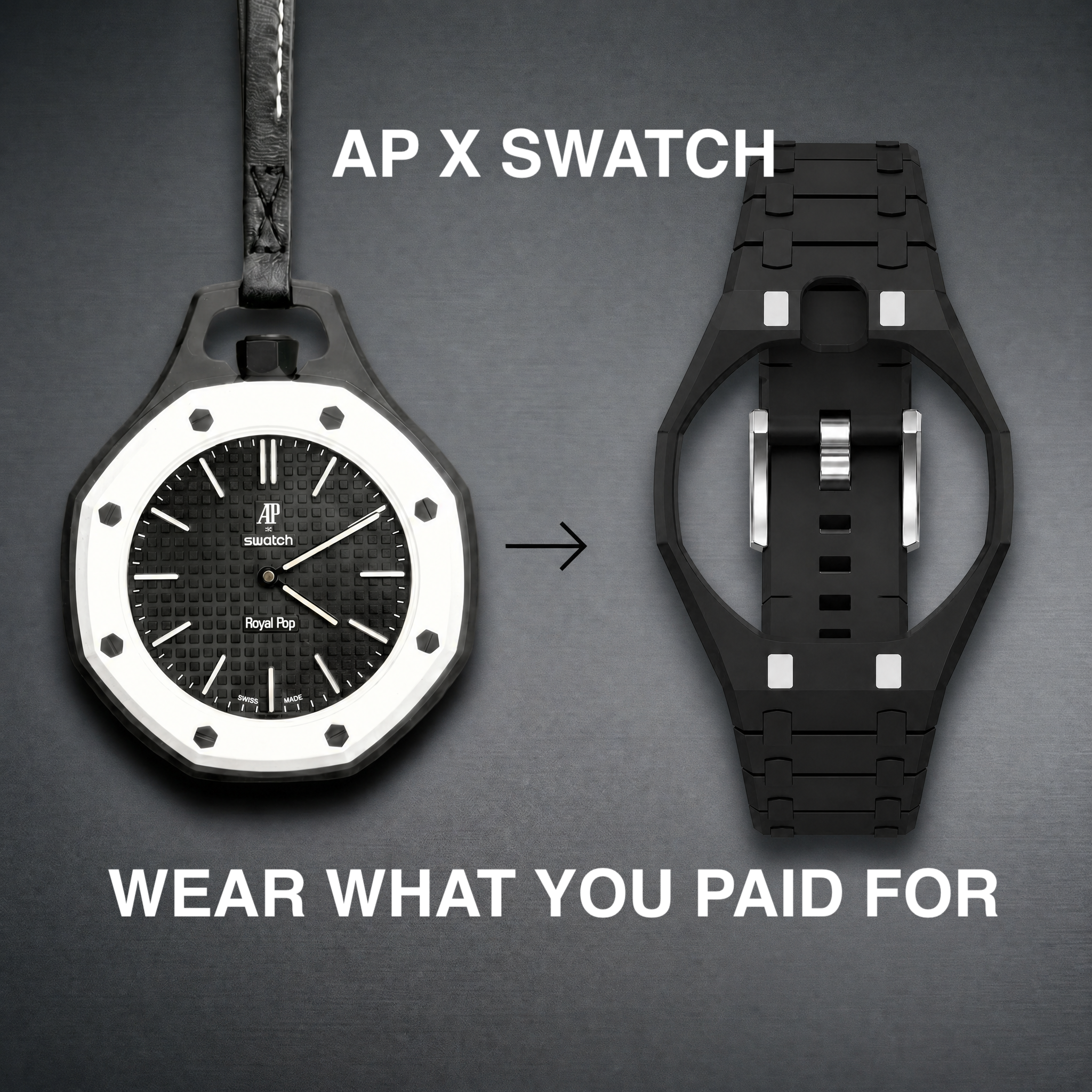 Pocket To Wrist Co Facebook ad: The Royal Pop strap.