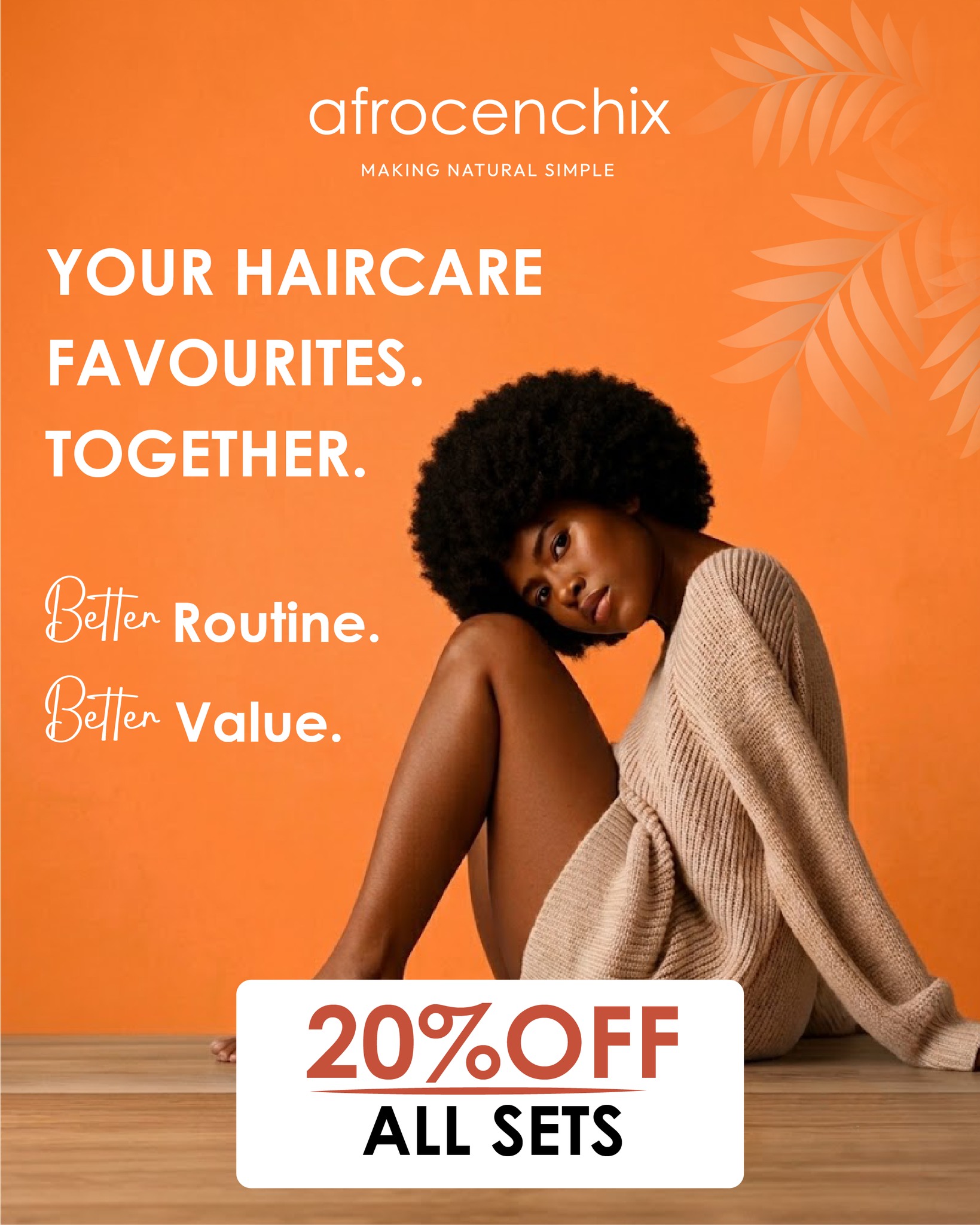 Afrocenchix Facebook ad: Healthy Hair Reset Bundles