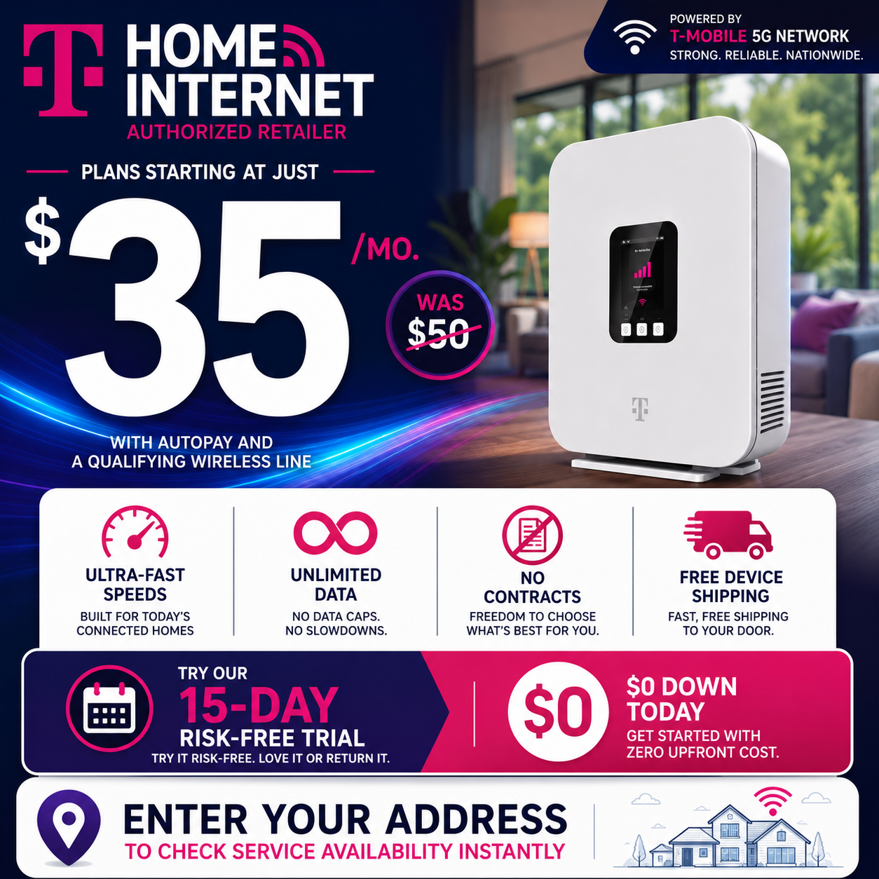 T-Mobile Authorized Dealer - Unlimited 5G Facebook ad
