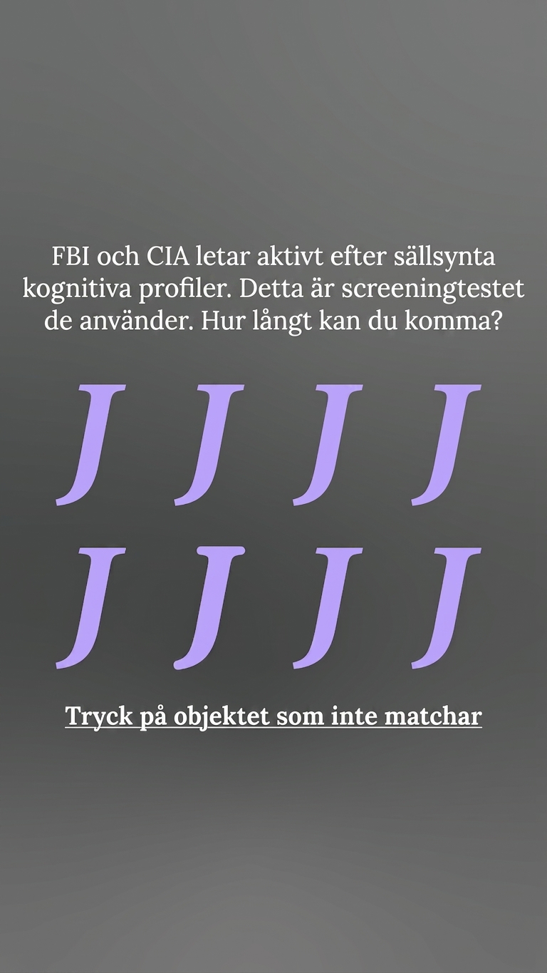 International Brain Test Facebook ad
