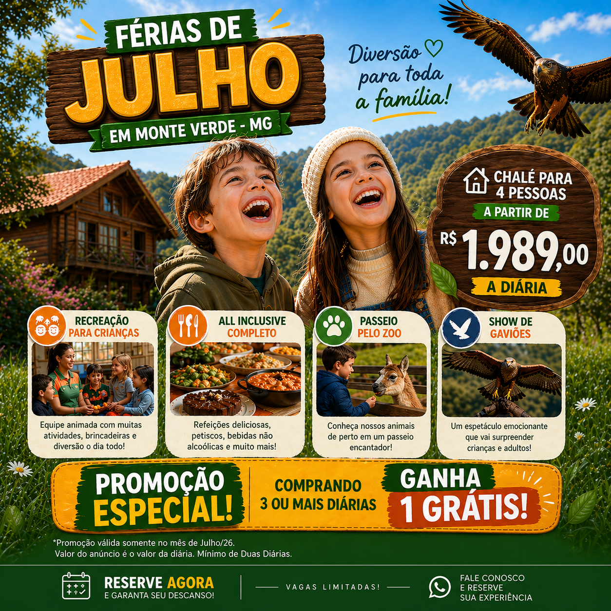 Hotel Fazenda Floresta Negra Facebook ad: Faça já a sua reserva!