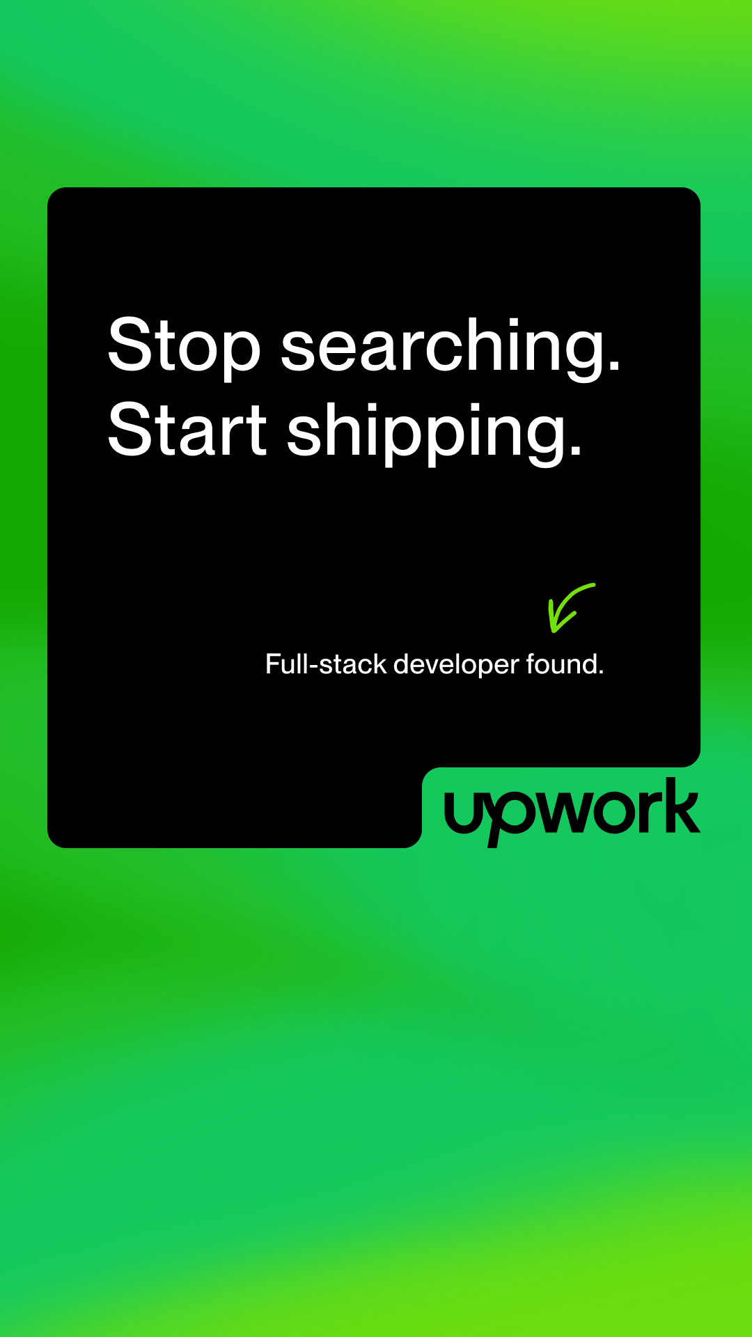 Upwork Facebook ad