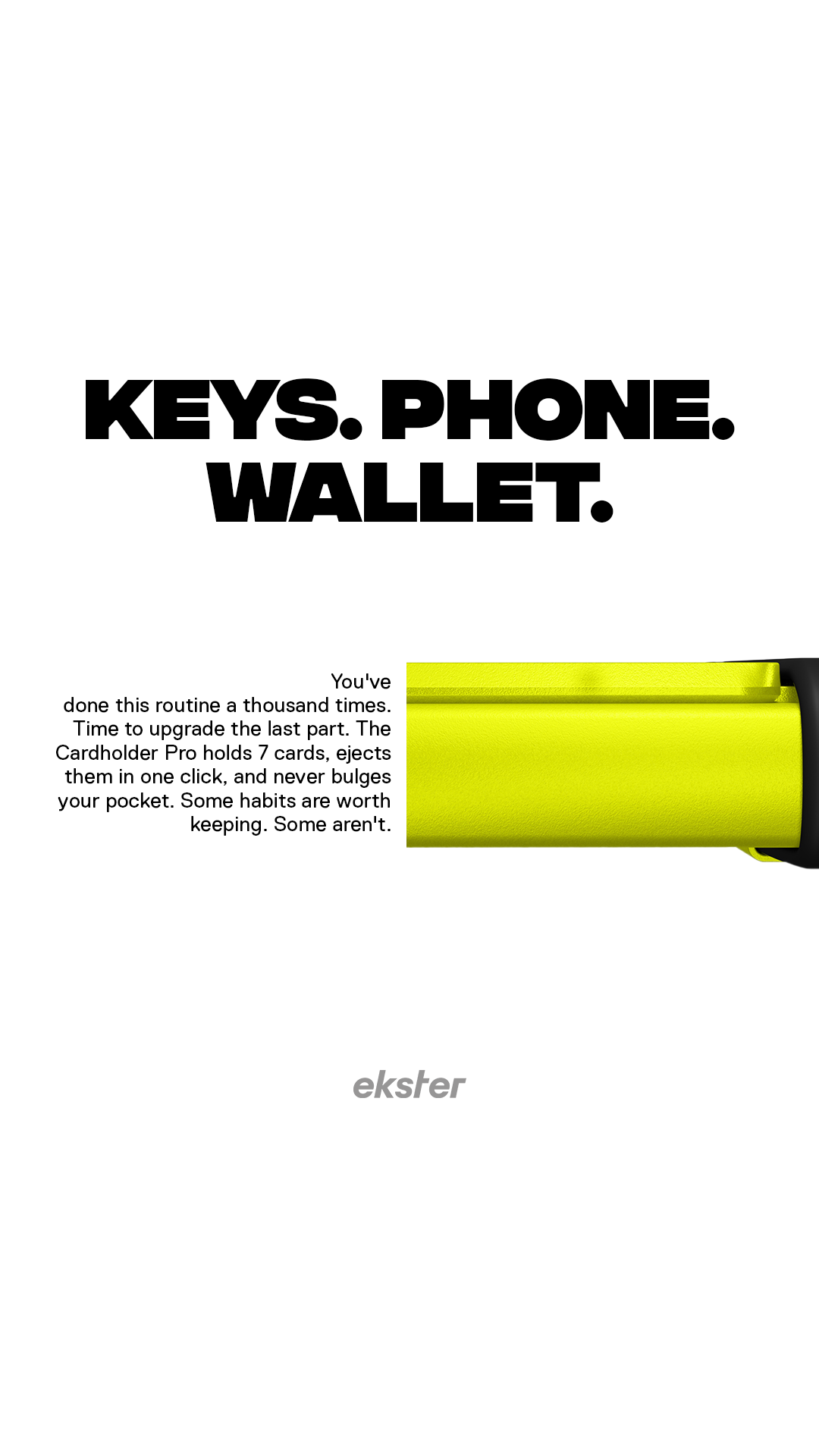 Ekster Facebook ad