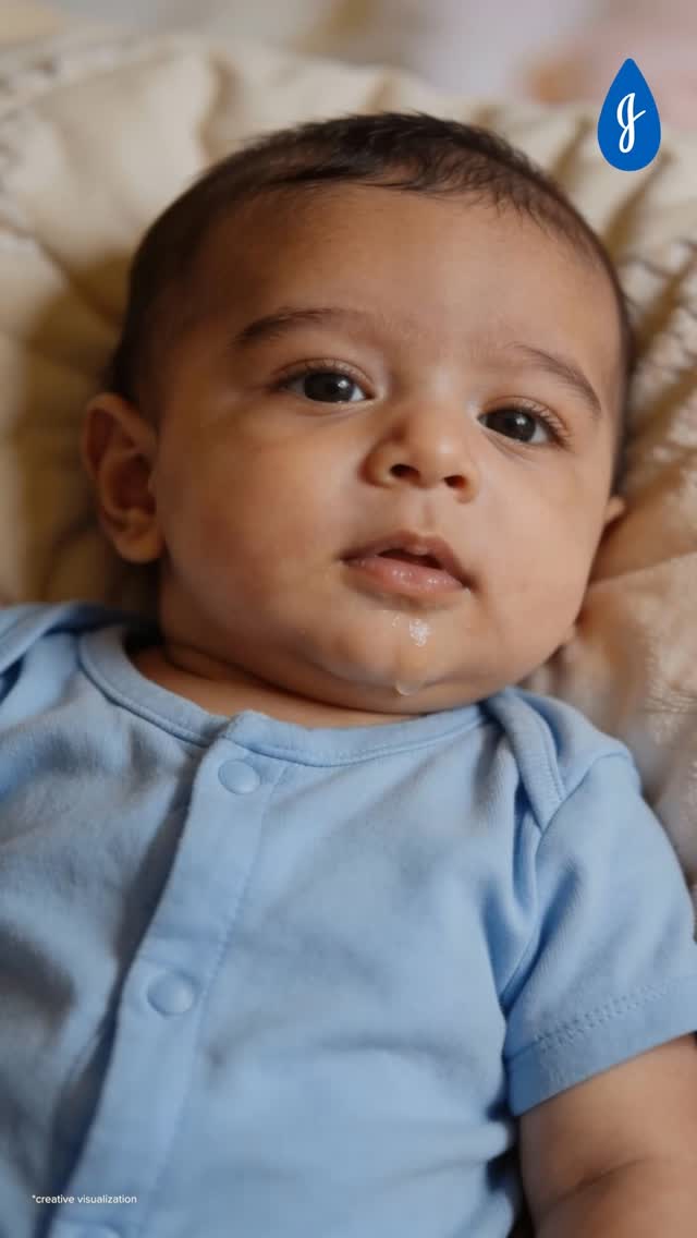 JOHNSON'S baby Facebook ad: Drooling is often a sign that your little…