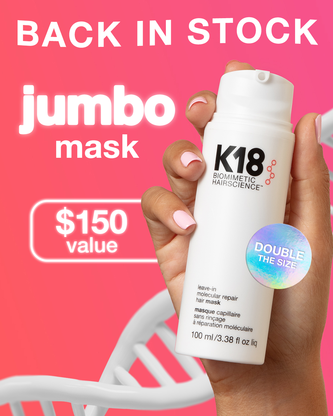 K18 Hair Facebook ad