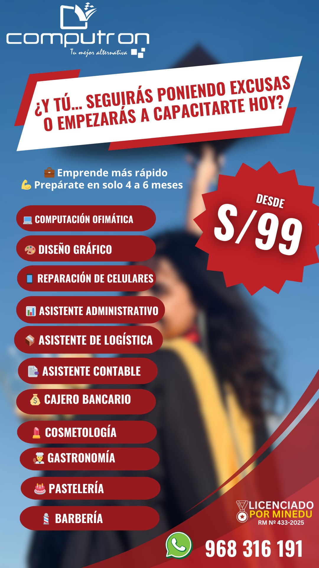 Computron en Todo el Perú Facebook ad: 𝗘𝗹 𝗳𝘂𝘁𝘂𝗿𝗼 𝗻𝗼 𝗲𝘀𝗽𝗲𝗿𝗮… 𝘆 𝘁𝘂́…