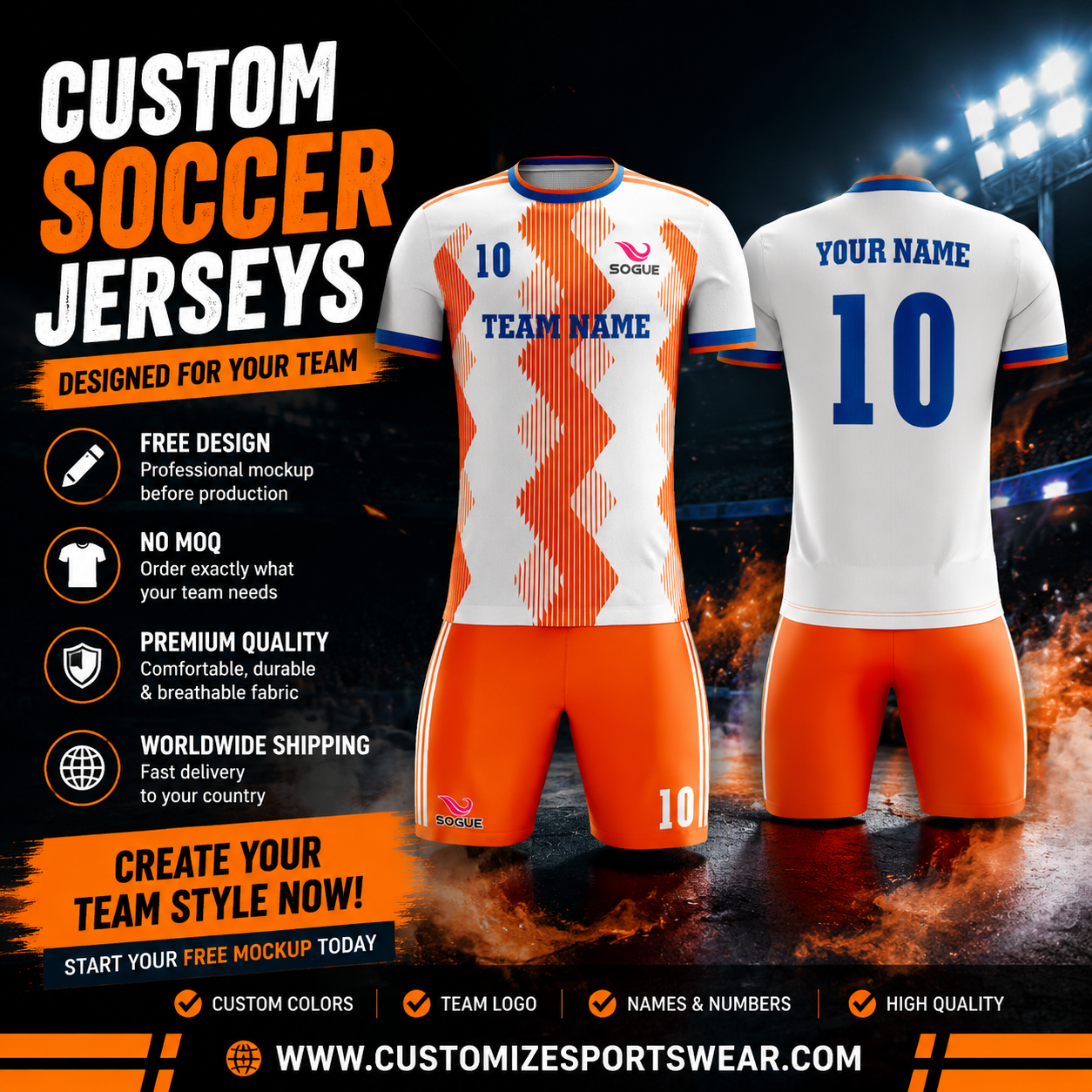Customizesportswear Facebook ad: Still Looking For Your Perfect Team Jersey?