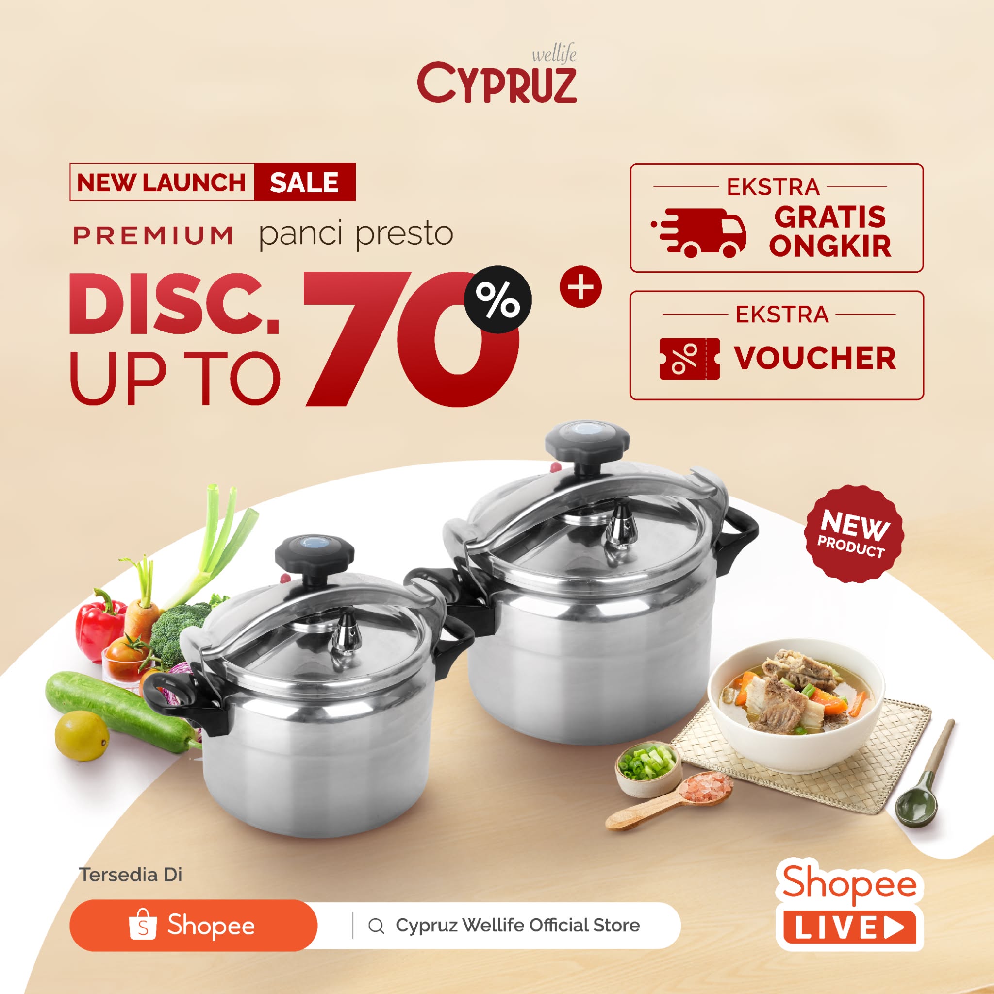 Cypruz Kitchenware Facebook ad