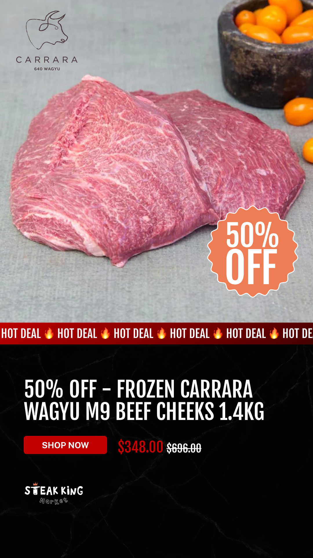 Steak King Foods Facebook ad