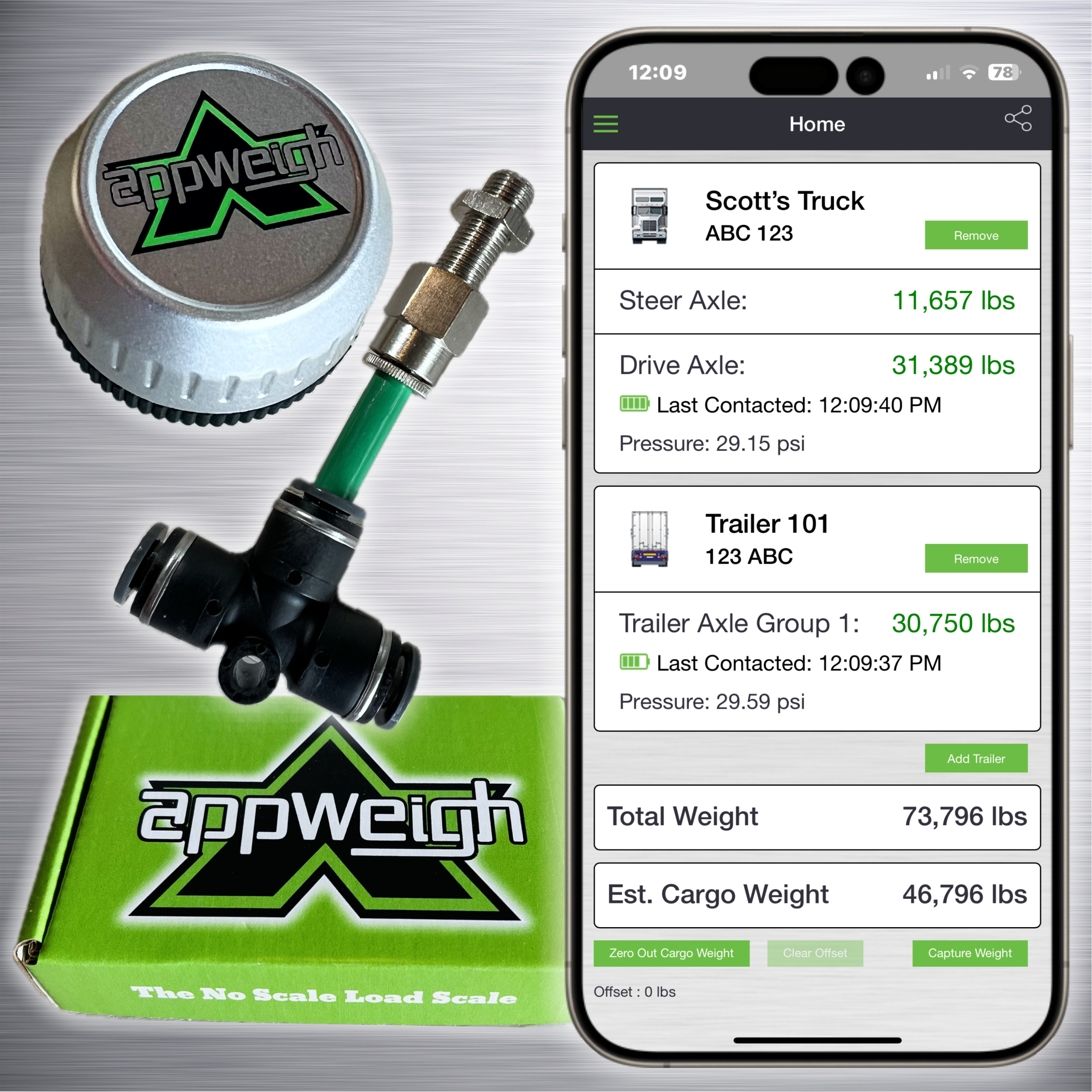 AppWeigh Facebook ad: AppWeigh Onboard Scales