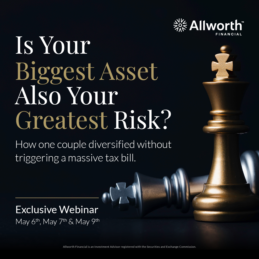 Allworth Financial Facebook ad: Uncover strategies to mitigate the tax hit.