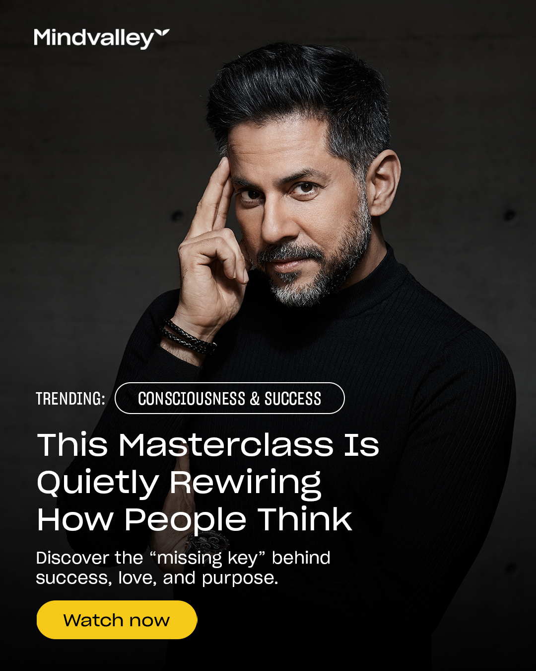 Mindvalley Facebook ad: The First Step to an Extraordinary Life