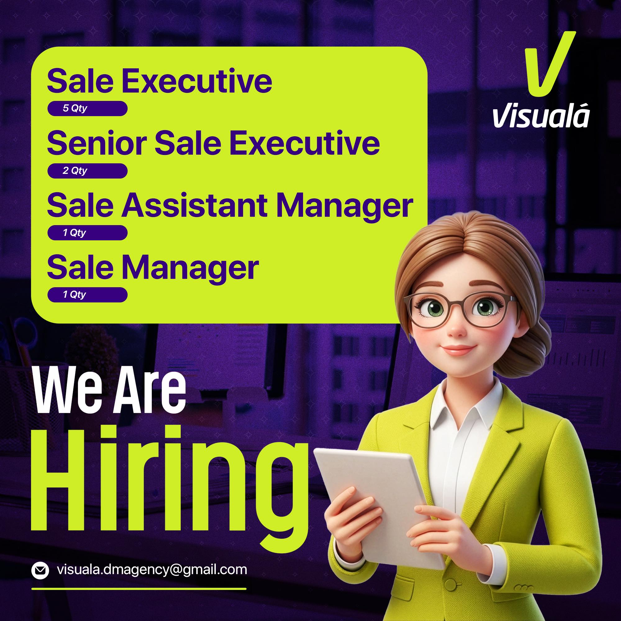 Visuala Marketing Agency Facebook ad: We Are Hiring!
