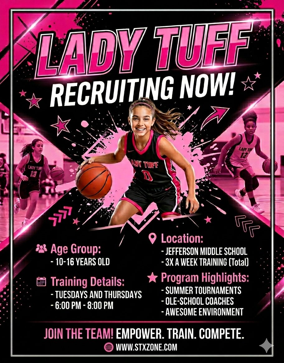 Stxzone Summer Basketball Camp Facebook ad: STX Zone is Recruiting Girls Basketball Players to…