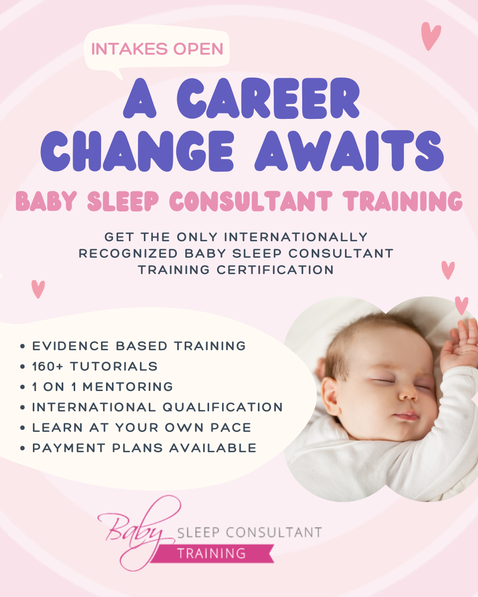 Baby Sleep Consultant Training and Certification Facebook ad
