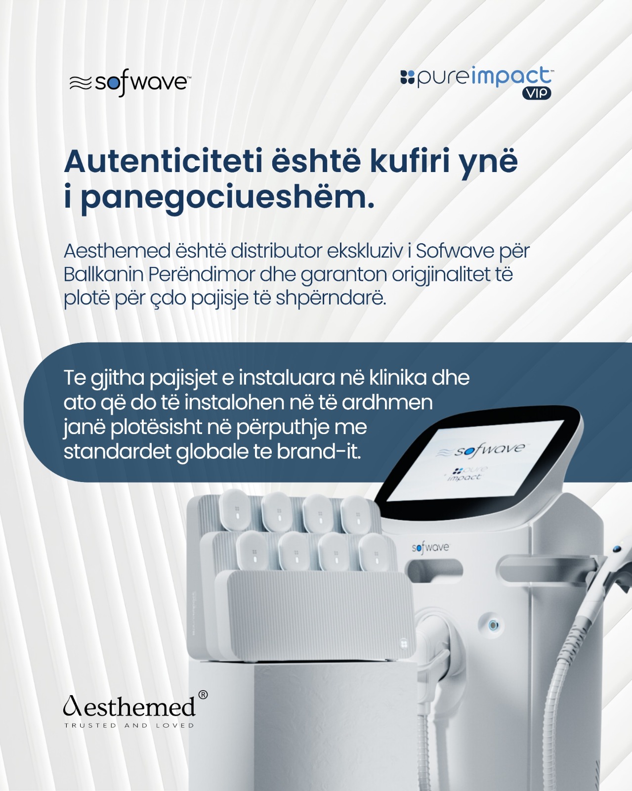 Aesthemed Balkans Facebook ad: Në një industri ku teknologjia dhe besimi ecin…