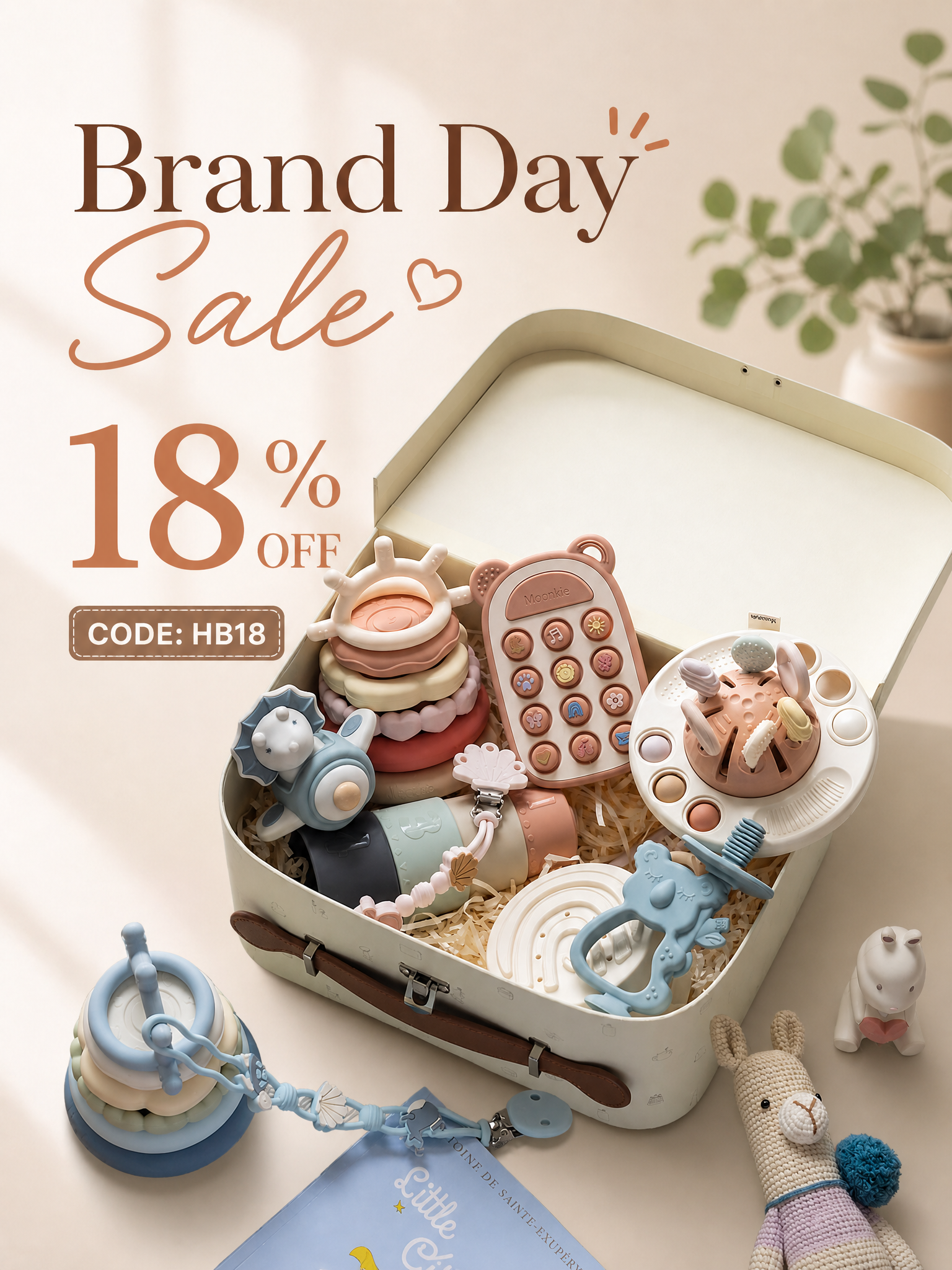 Moonkie Facebook ad: Personalized Baby Gifts