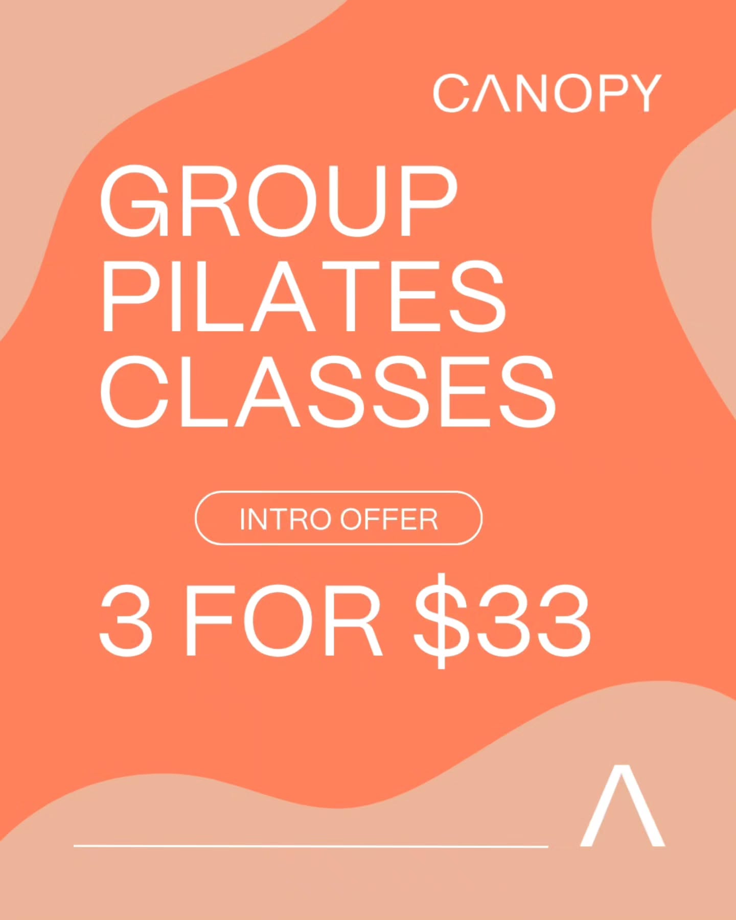 Canopy Pilates Facebook ad: Real People, Real World, Real Pilates