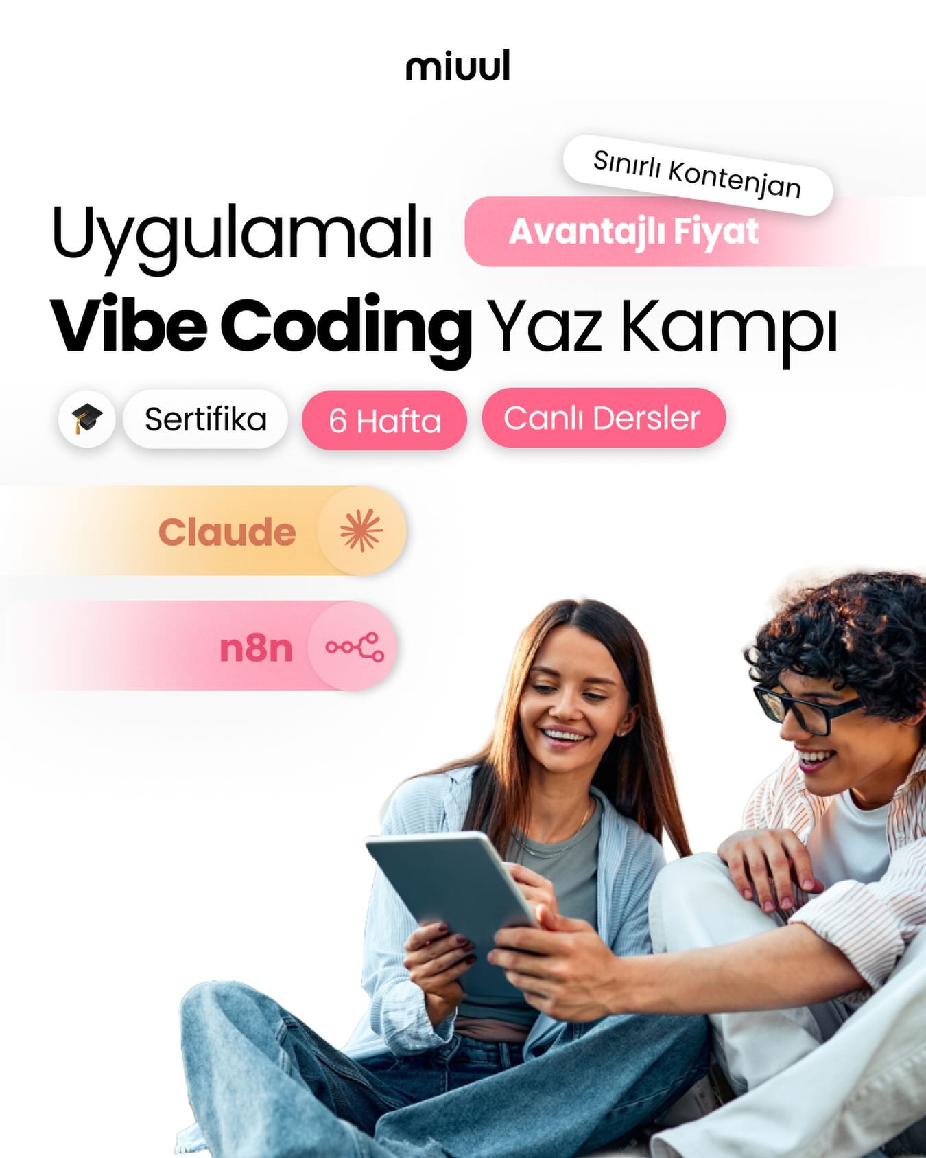 Miuul Facebook ad: Sadece içerik tüketen değil, AI ile ürün geliştiren…