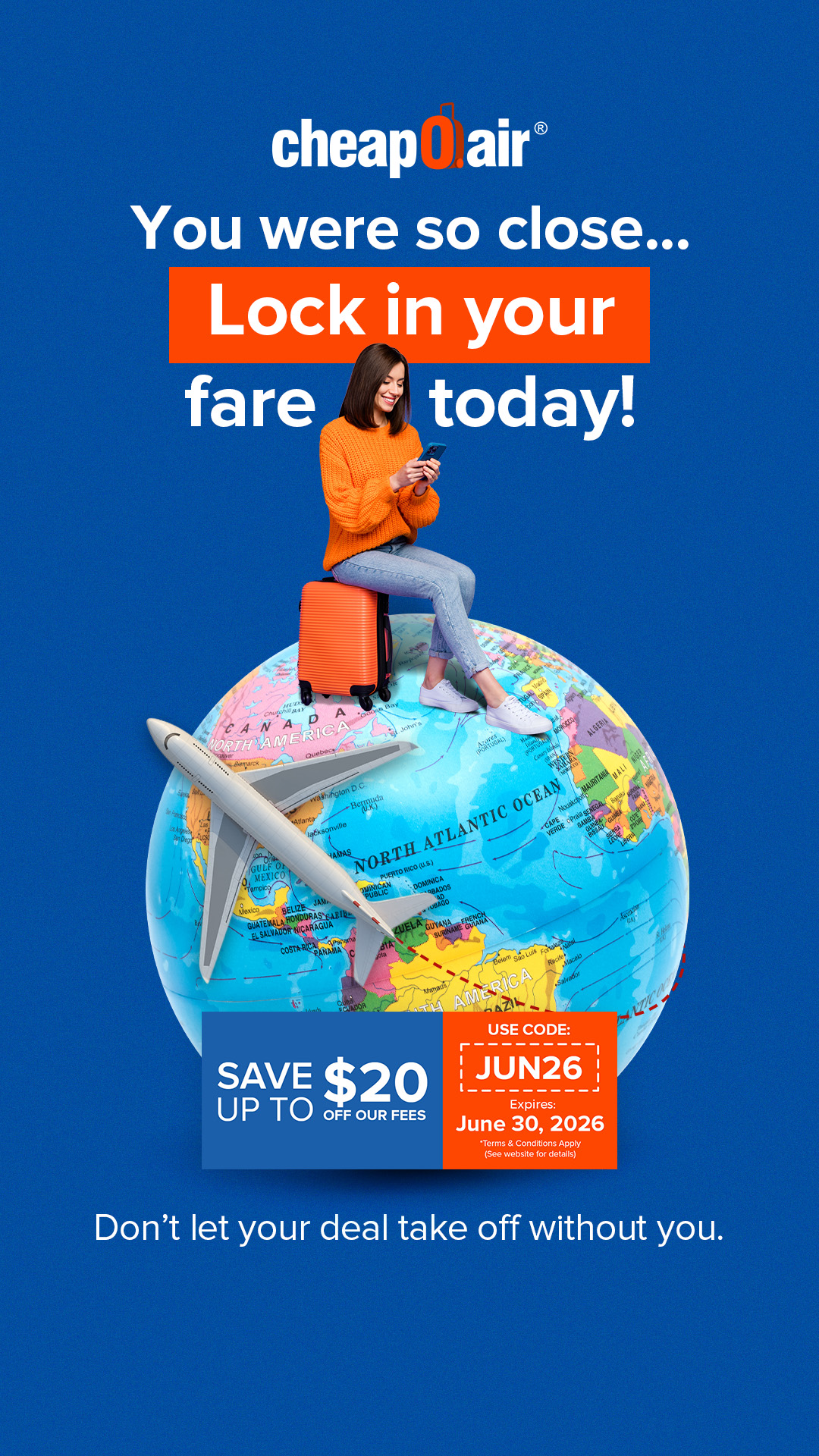 CheapOair Facebook ad