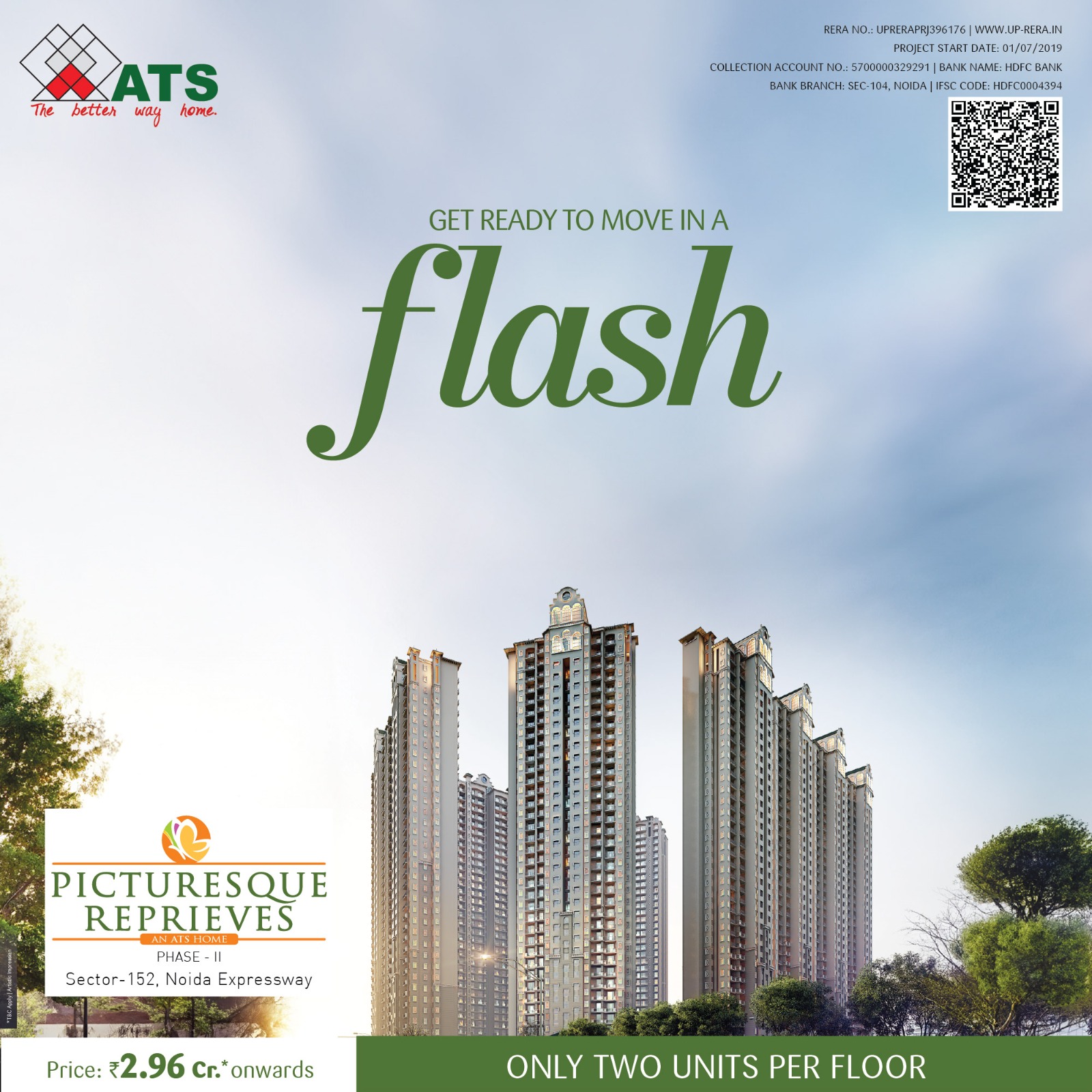 ATS Infrastructure Ltd Facebook ad: Investment Starting at ₹2.96Cr* Onwards