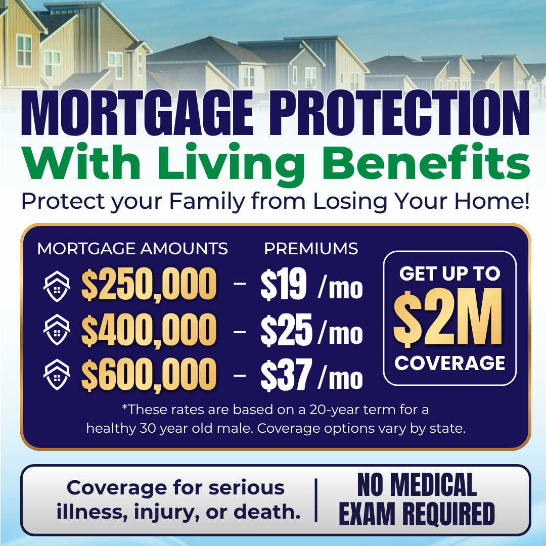Family Term & Home Protection Solutions Facebook ad: Protection Designed for Homeowners