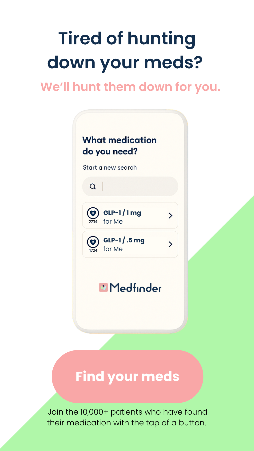 Medfinder Facebook ad from Sep 28, 2025