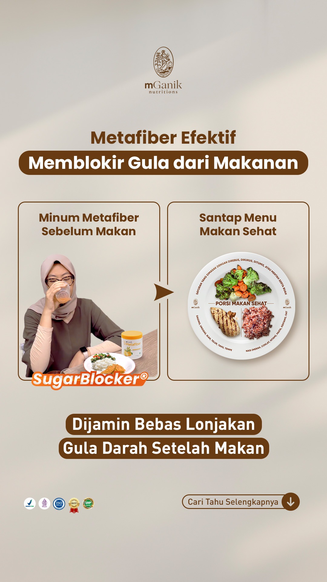 mGanik Metafiber Solusi Diabetes Facebook ad