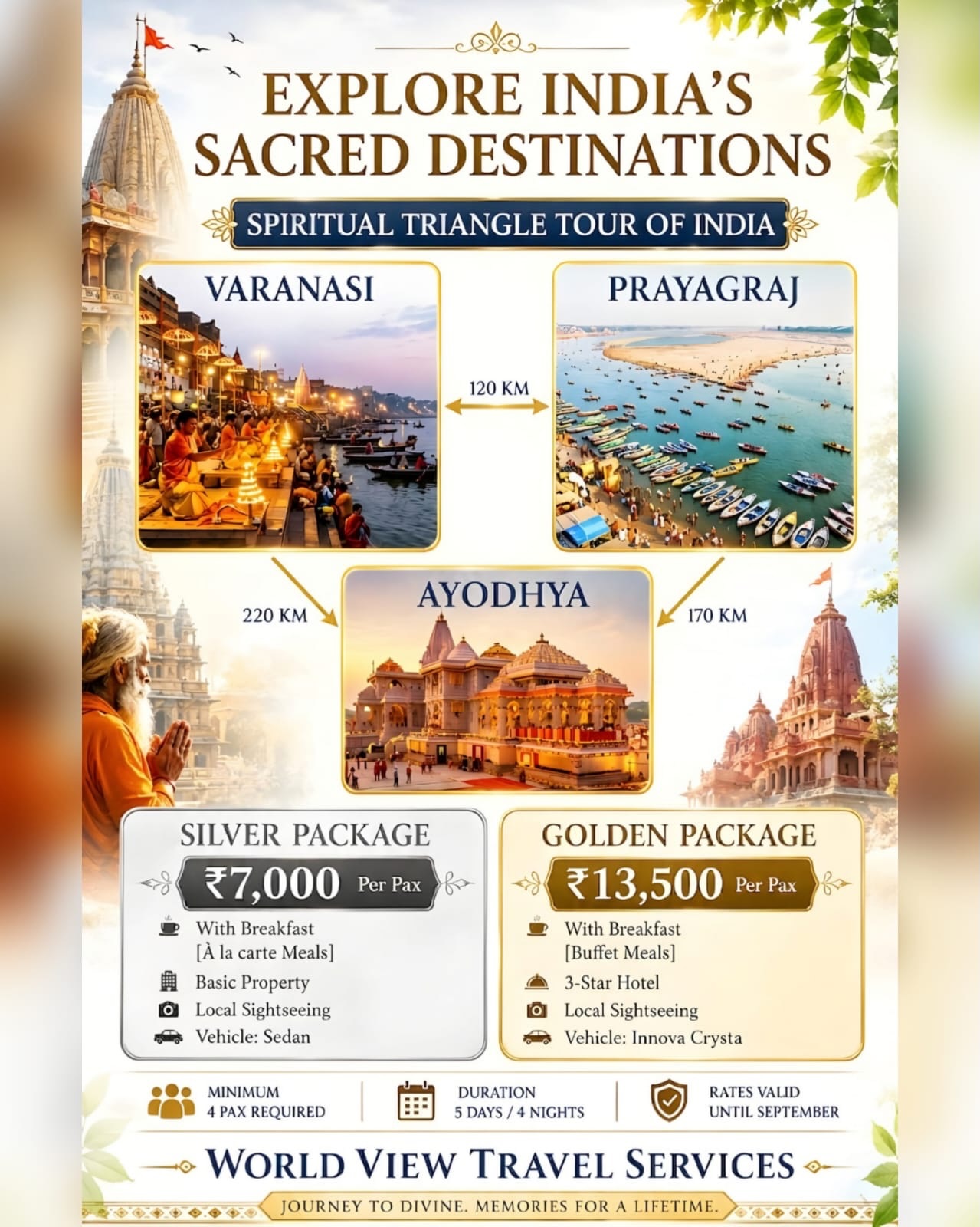 World View Travels Facebook ad: Witness Spirituality With World View