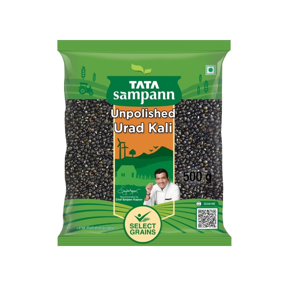 TATA Sampann Facebook ad: Choose Tata Sampann Unpolished Pulses as the layer…
